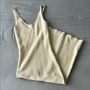 Abercrombie & Fitch Cream Ribbed Dress